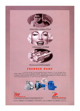 Stork Pumps to Johnson Pumps Name change Ad