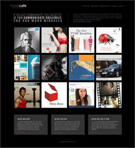 Screenshot of Responsive Website - ThinkCafe