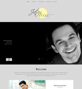 Screeshot of Photographer's Website